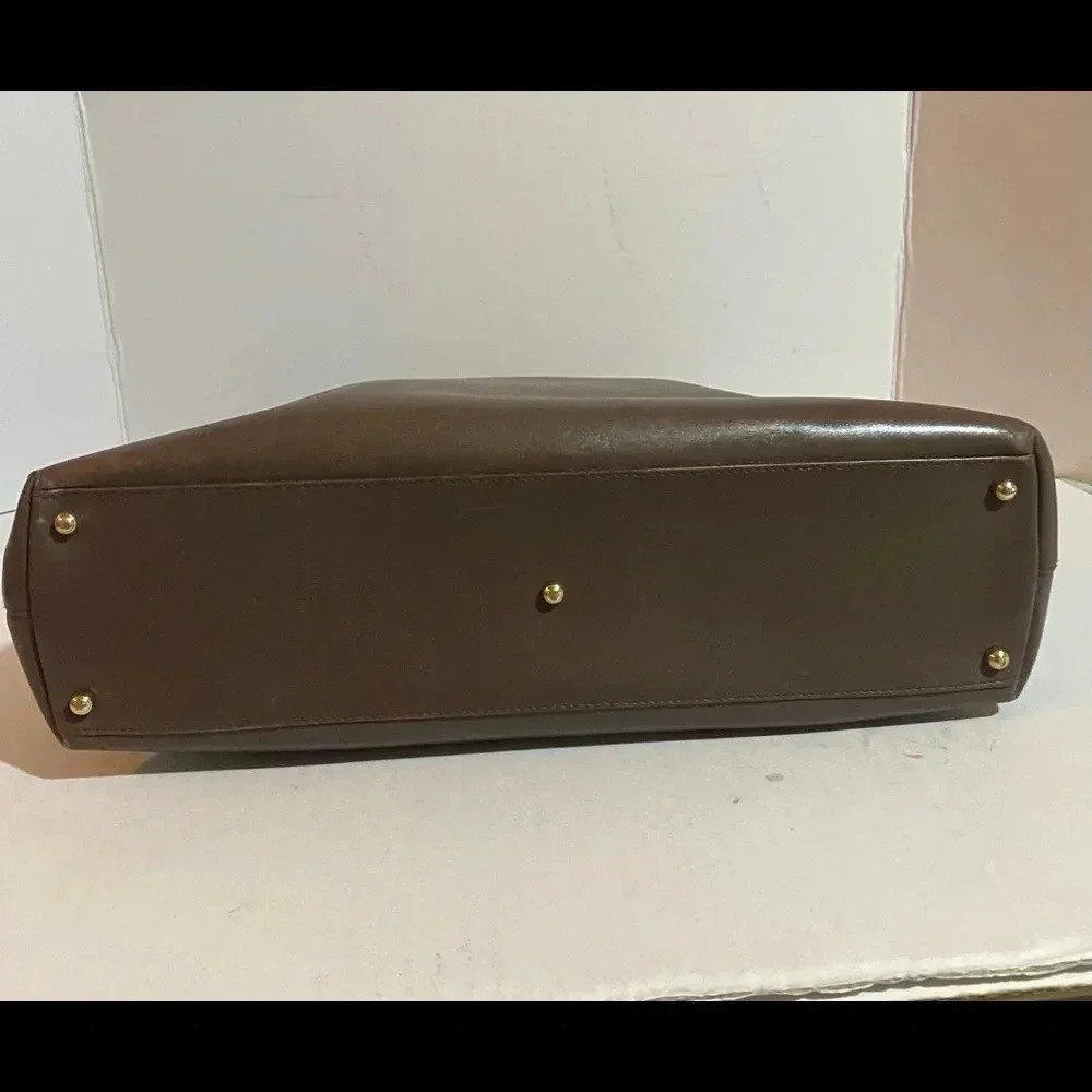 Gucci Diana vintage brown leather bamboo handle bag - Picture 3 of 16